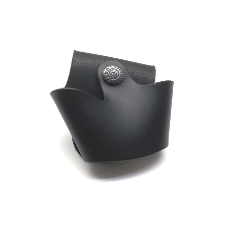 TASCA PORTA MANETTE IN CUOIO APERTA VEGA HOLSTER NERO