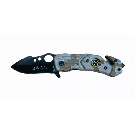 COLTELLO SWAT 15,5 cm.CAMO  RICHIUDIBILE APERTURA ASS.ALBAINOX