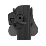 FONDINA IN POLIMERO PER GLOCK 17/18/34 DESTRA AMOMAX NERA