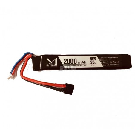 BATTERIA LIPO 7.4V 2000 mAH 20C MAKO INDUSTRIES