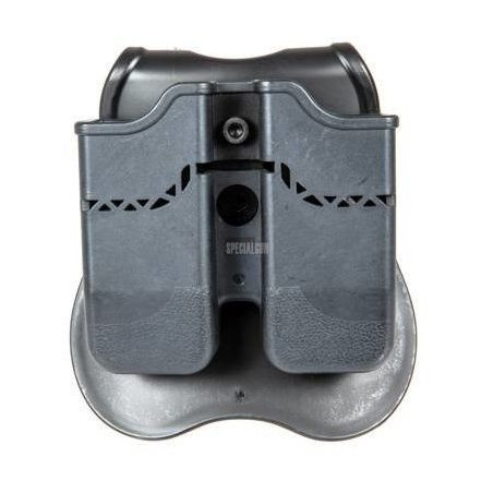 PORTA CARICATORE DOPPIO IN POLIMERO PER BERETTA 92/98/PX4 NERO