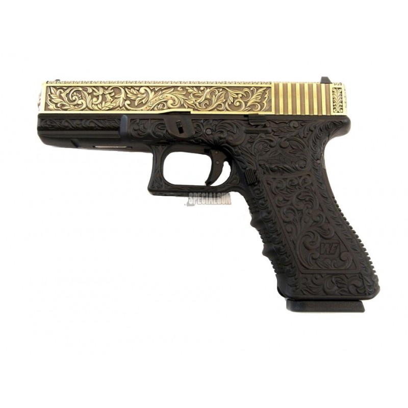 G17 FLORAL PATTERN GAS BLOWBACK WE IVORY