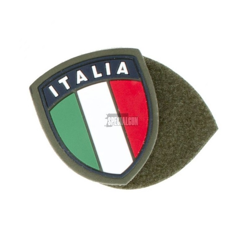 PATCH TOPPA IN GOMMA PVC SCUDETTO ITALIA VERDE