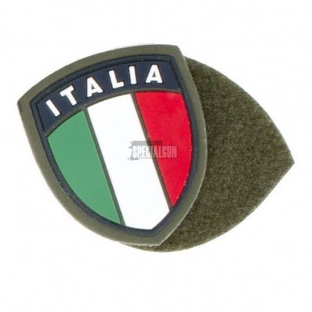 PATCH TOPPA IN GOMMA PVC SCUDETTO ITALIA VERDE