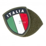 PATCH TOPPA IN GOMMA PVC SCUDETTO ITALIA VERDE