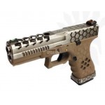 VX0110 CUSTOM HEX-CUT GAS BLOWBACK ARMORER WORKS BITONE TAN