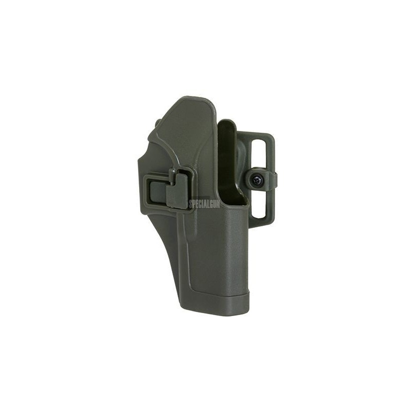 FONDINA RIGIDA SERPA CQC GLOCK 17/18 VERDE OD