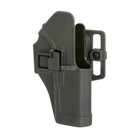 FONDINA RIGIDA SERPA CQC GLOCK 17/18 VERDE OD