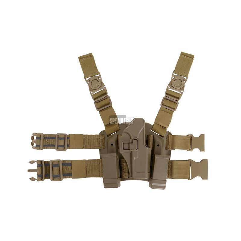 FONDINA RIGIDA COSCIALE POLIMERO CQC GLOCK 17/18/19 TAN