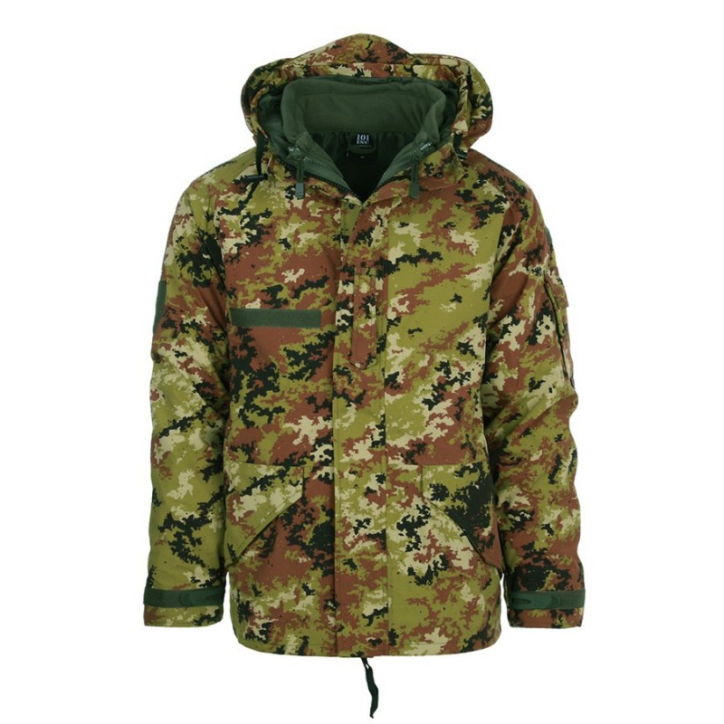 GIACCA PARKA IMPERMEABILE CON PILE INTERNO 101inc VEGETATO