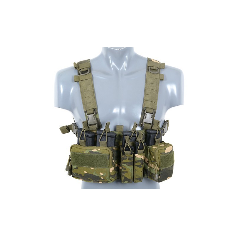 CHEST RIG RECCE/SNIPER BUCKLE UP 8FIELDS MULTICAM TROPIC