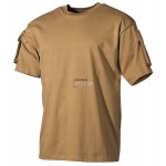 T-SHIRT TACTICAL CON TASCHE E VELCRO MFH TAN