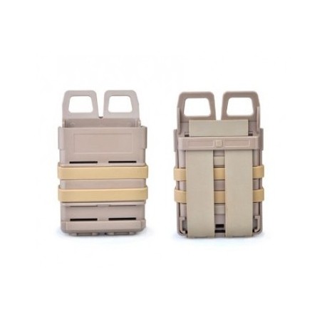 PORTA CARICATORE DOPPIO 5.56 RIGIDO ELEMENT TAN