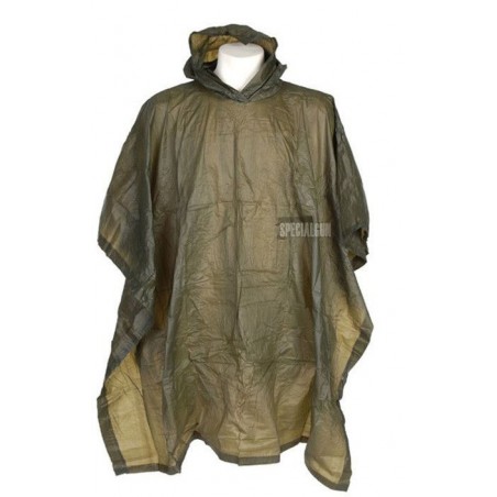 PONCHO IMPERMEABILE LEGGERO FOSCO VERDE OD