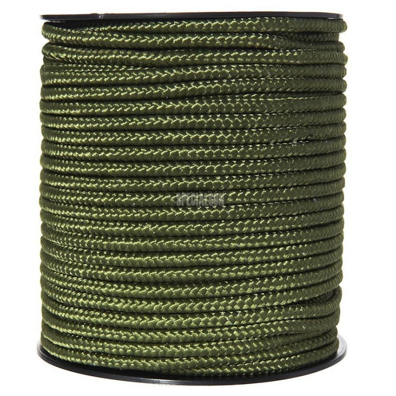 CORDA PARACORD AL METRO 3 mm FOSCO VERDE