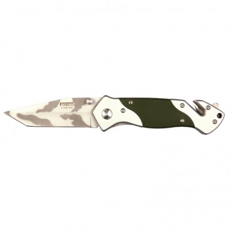 COLTELLO URBAN CAMO RICHIUDIBILE CLIP FOSCO VERDE