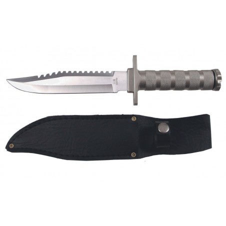 COLTELLO TATTICO METAL HANDLE LAMA FISSA FOX