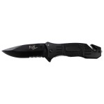 COLTELLO TATTICO BELT CLIP RICHIUDIBILE FOX NERO