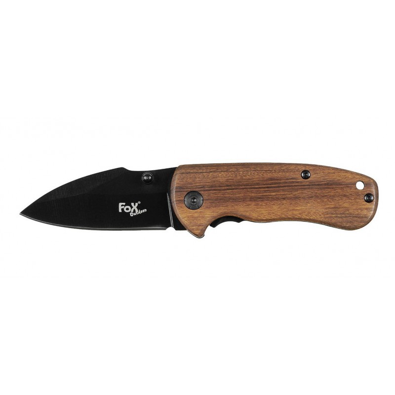 COLTELLO RICHIUDIBILE MANICO LEGNO 15 cm FOX