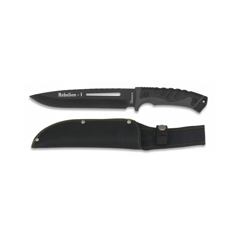 COLTELLO RIBELION I LAMA FISSA ALBAINOX NERO