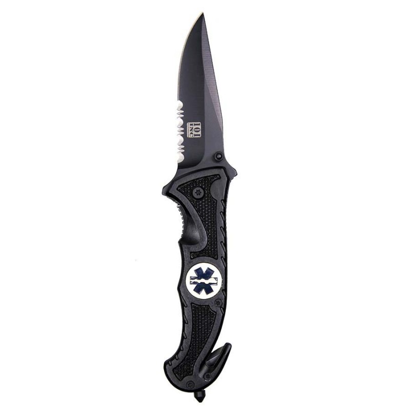 COLTELLO PARAMEDIC RESCUE RICHIUDIBILE 101 INC NERO