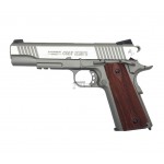 COLT 1911 RAIL GUN SERIES CO2 BLOWBACK FULL METAL CYBERGUN SILVER