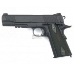 COLT 1911 RAIL GUN SERIES CO2 BLOWBACK FULL METAL CYBERGUN NERA