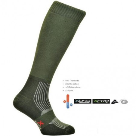 WARRIOR XTECH CALCETINES TÉCNICOS TÉRMICOS VERDE OD