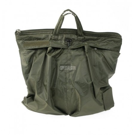 BORSA PORTA CASCO CON TRACOLLA VERDE OD SBB