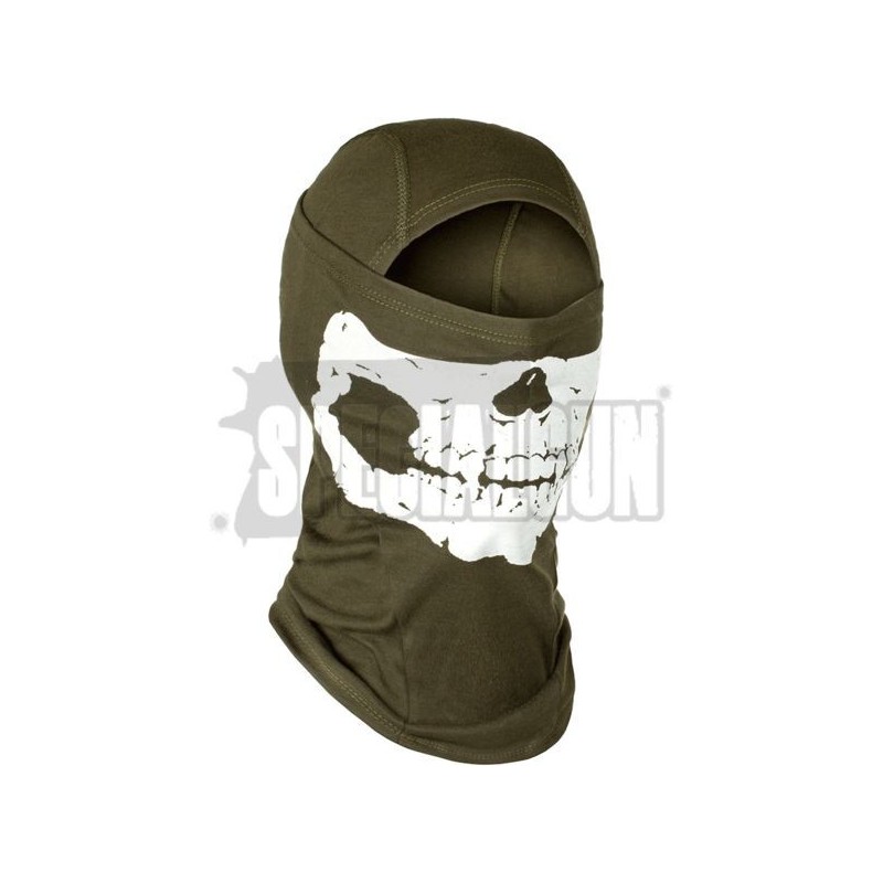 BALACLAVA DEATH HEAD INVADER GEAR VERDE OD