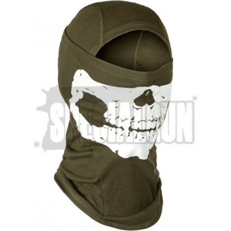 BALACLAVA DEATH HEAD INVADER GEAR VERDE OD