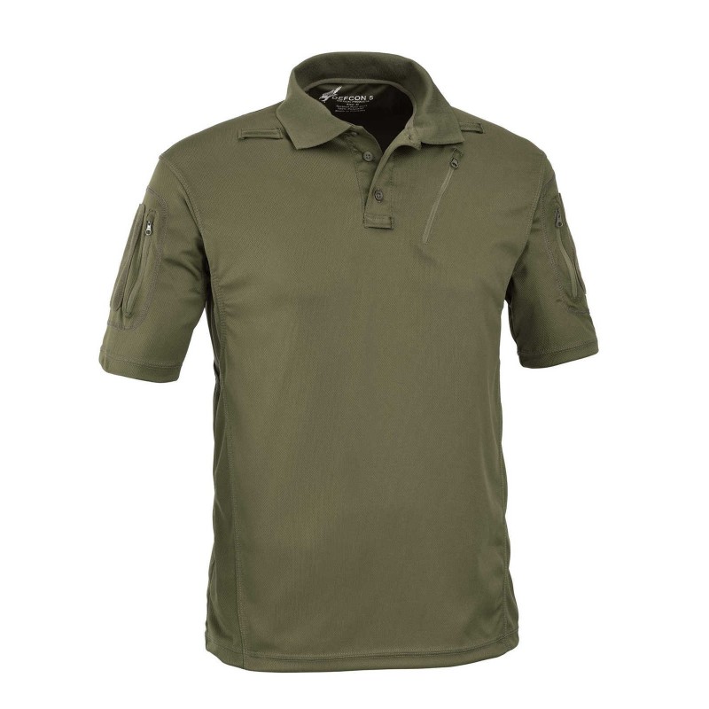 POLO TACTICAL ADVANCED SLLEVE WITH POCKET DEFCON 5 VERDE OD