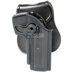 FONDINA IN POLIMERO PER BERETTA 92 FS PT99 DESTRA ULTIMATE NERA