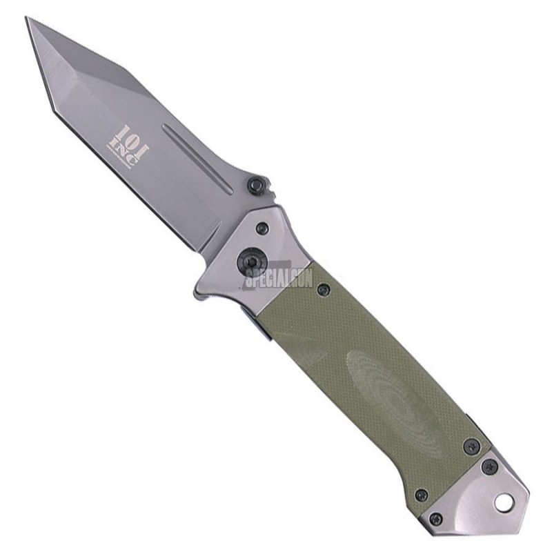 COLTELLO TATTICO DA35  RICHIUDIBILE 101 INC VERDE