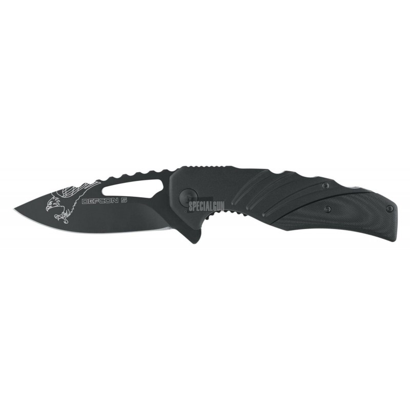 COLTELLO TATTICO DELTA RICHIUDIBILE DEFCON 5 NERO