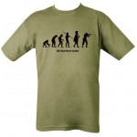 T-SHIRT MILITARE EVOLUTION OF SOLDIER VERDE OD