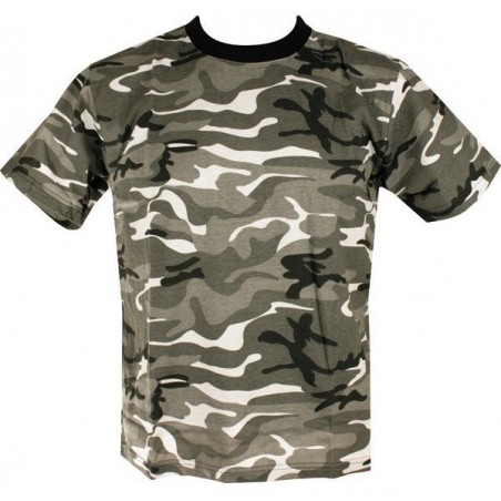 T-SHIRT MILITARE COMBAT CAMO URBAN