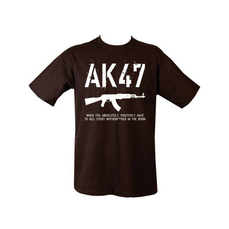 T-SHIRT MILITARE AK 47 NERO