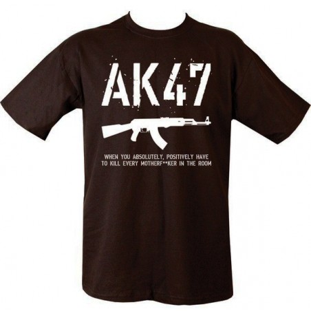 T-SHIRT MILITARE AK 47 NERO