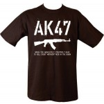 T-SHIRT MILITARE AK 47 NERO