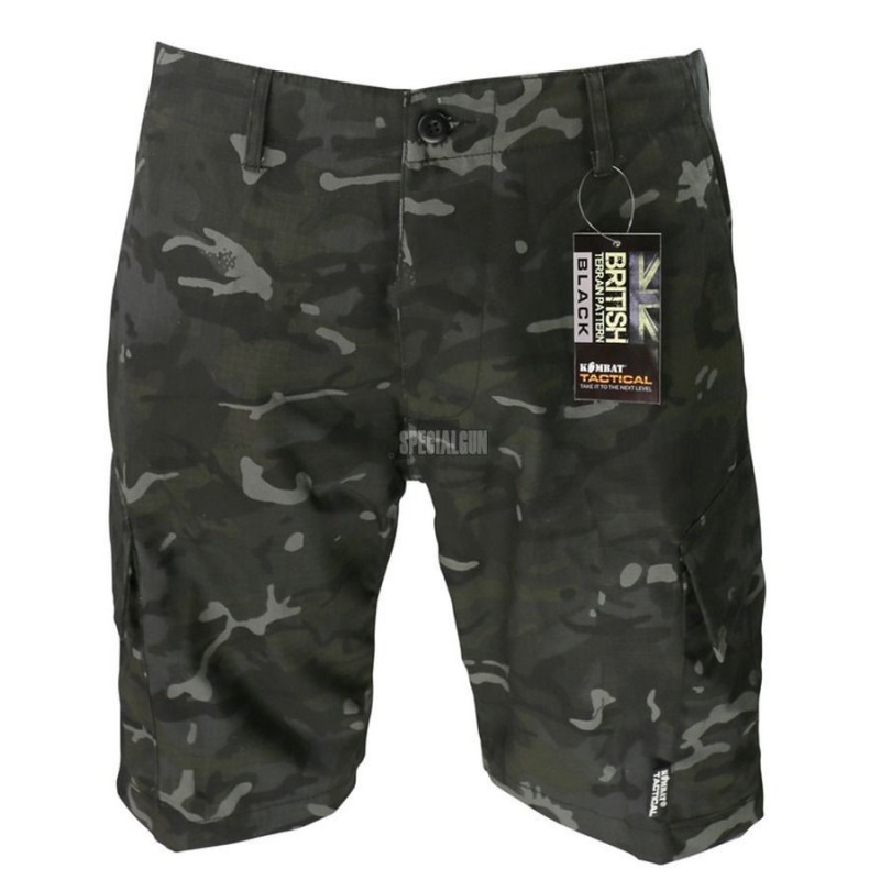 PANTALONCINO ACU SHORTS RIPSTOP CAMO BTP BLACK KOMBAT UK