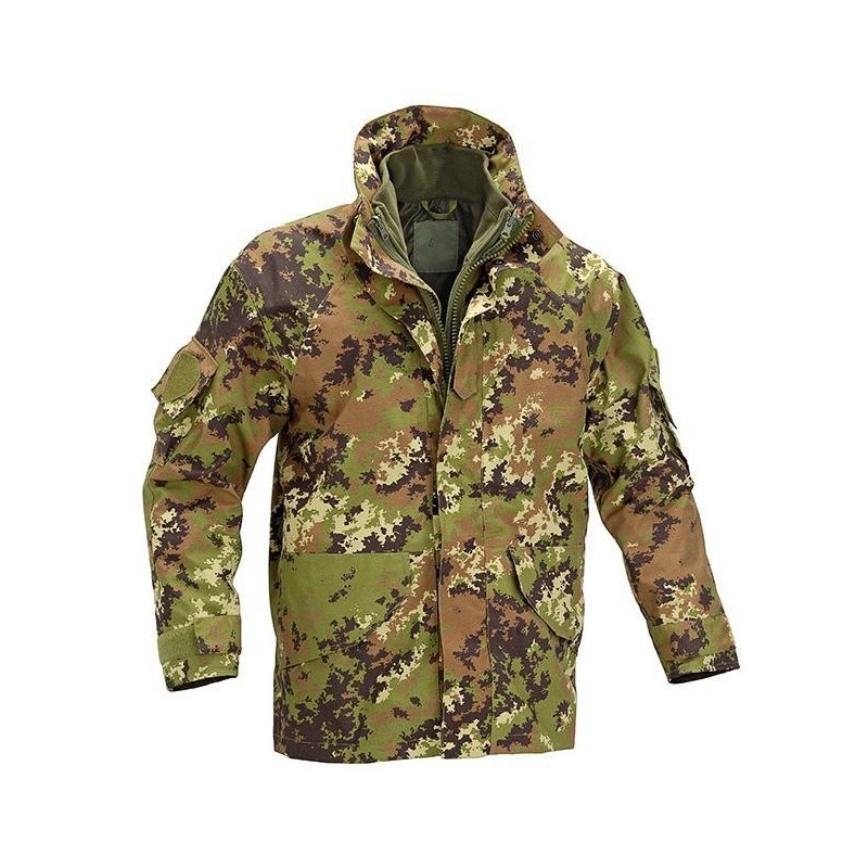 GIACCA PARKA gen.3 IMPERMEABILE CON PILE INTERNO DEFCON 5 VEGETATO