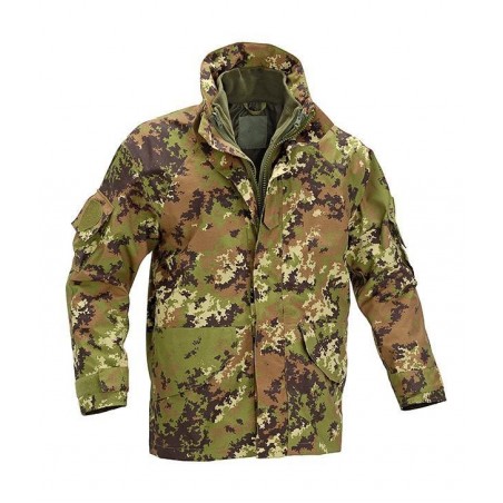 GIACCA PARKA gen.3 IMPERMEABILE CON PILE INTERNO DEFCON 5 VEGETATO