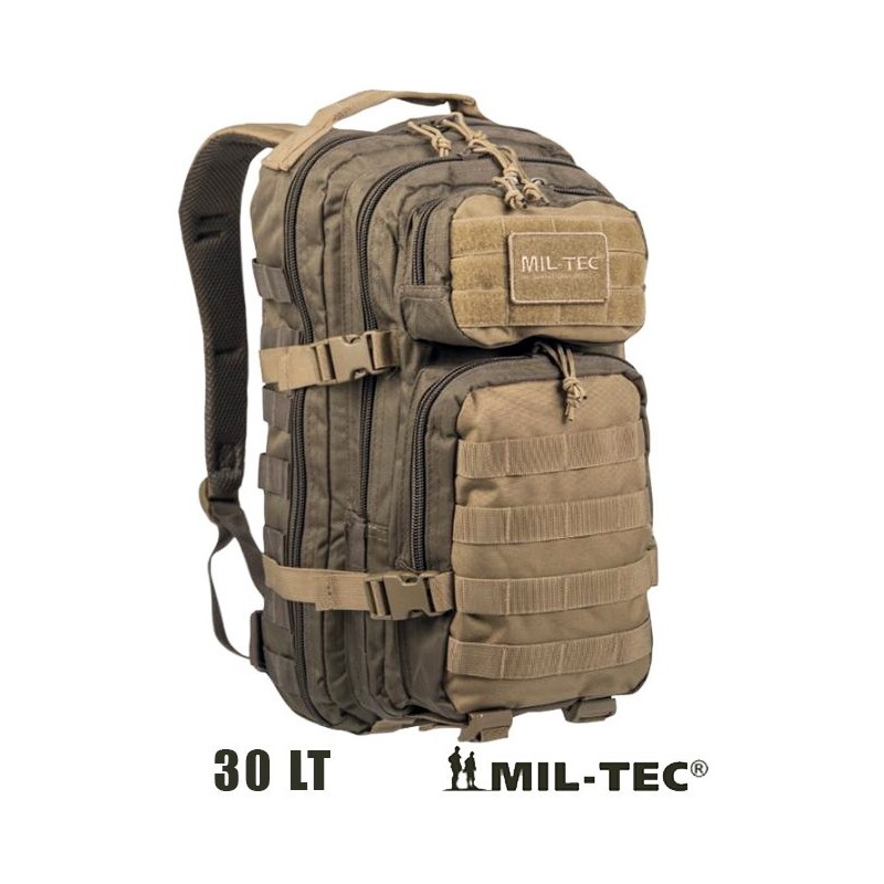 ZAINO TATTICO MILITARE 30 lt MILTEC RANGER GREEN/COYOTE