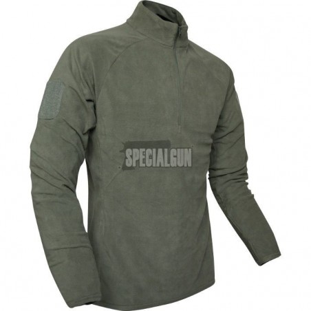 LUPETTO IN PILE ELITE MID-LAYER CON ZIP VIPER TACTICAL VERDE