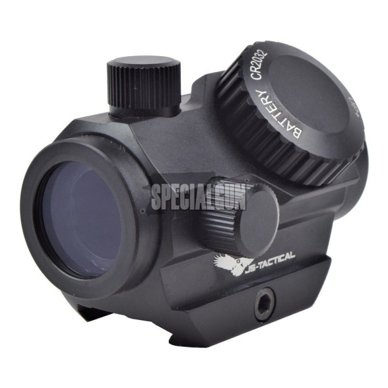 MICRO DOT PUNTO ROSSO/VERDE LENTE ANTIRIFLESSO JS-TACTICAL NERO