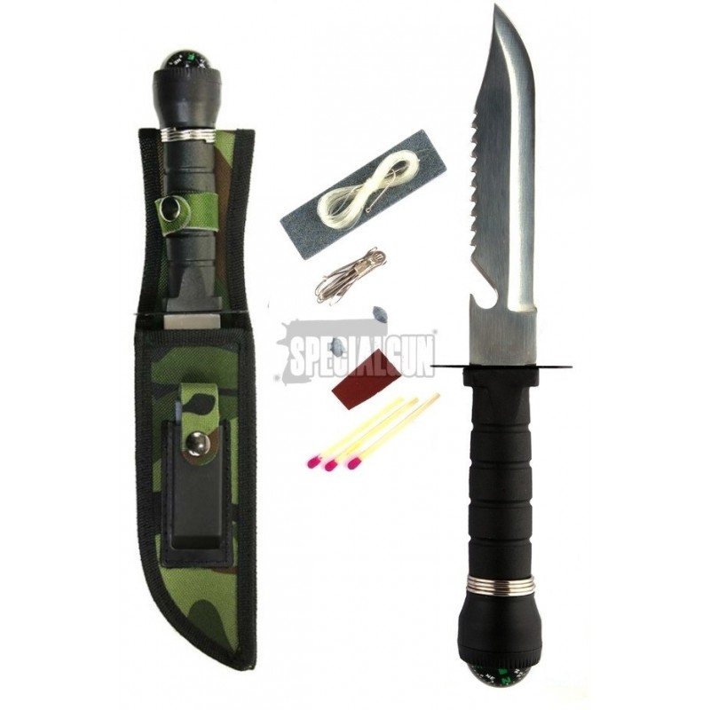 COLTELLO SURVIVAL KNIFE FOSCO WOODLAND