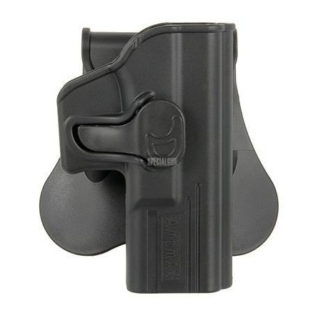 FONDINA IN POLIMERO PER GLOCK 19/23/32 DESTRA AMOMAX NERA