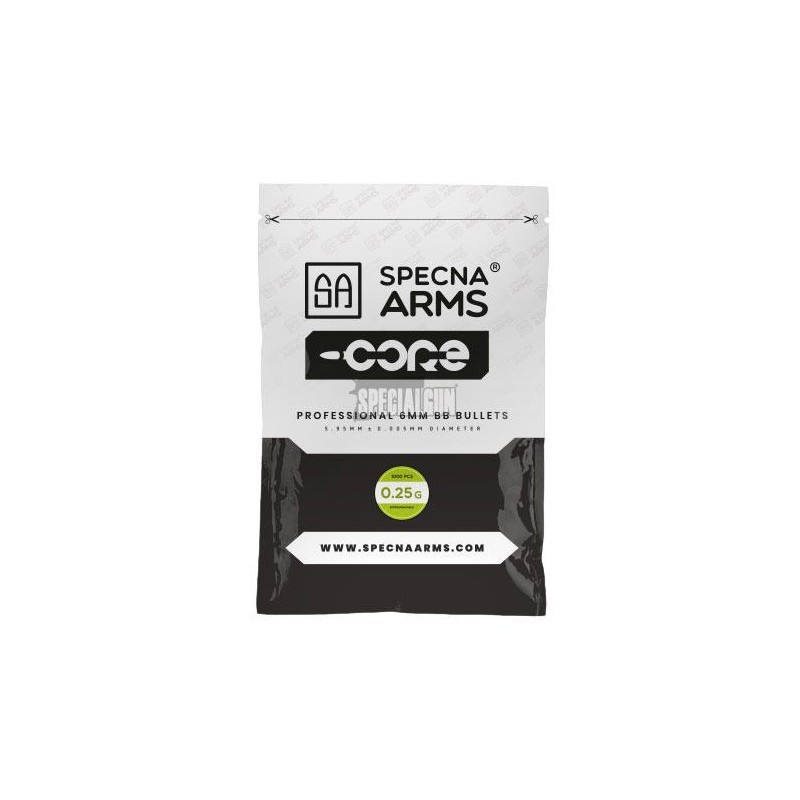 BOLAS BIODEGRADABLES 0,25 g 1 kg BLANCO SPECNA ARMS