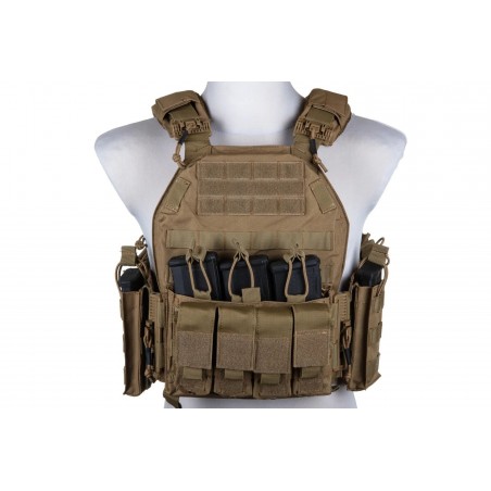 TACTICAL VEST PLATE CARRIER SGANCIO RAPIDO GFC TAN